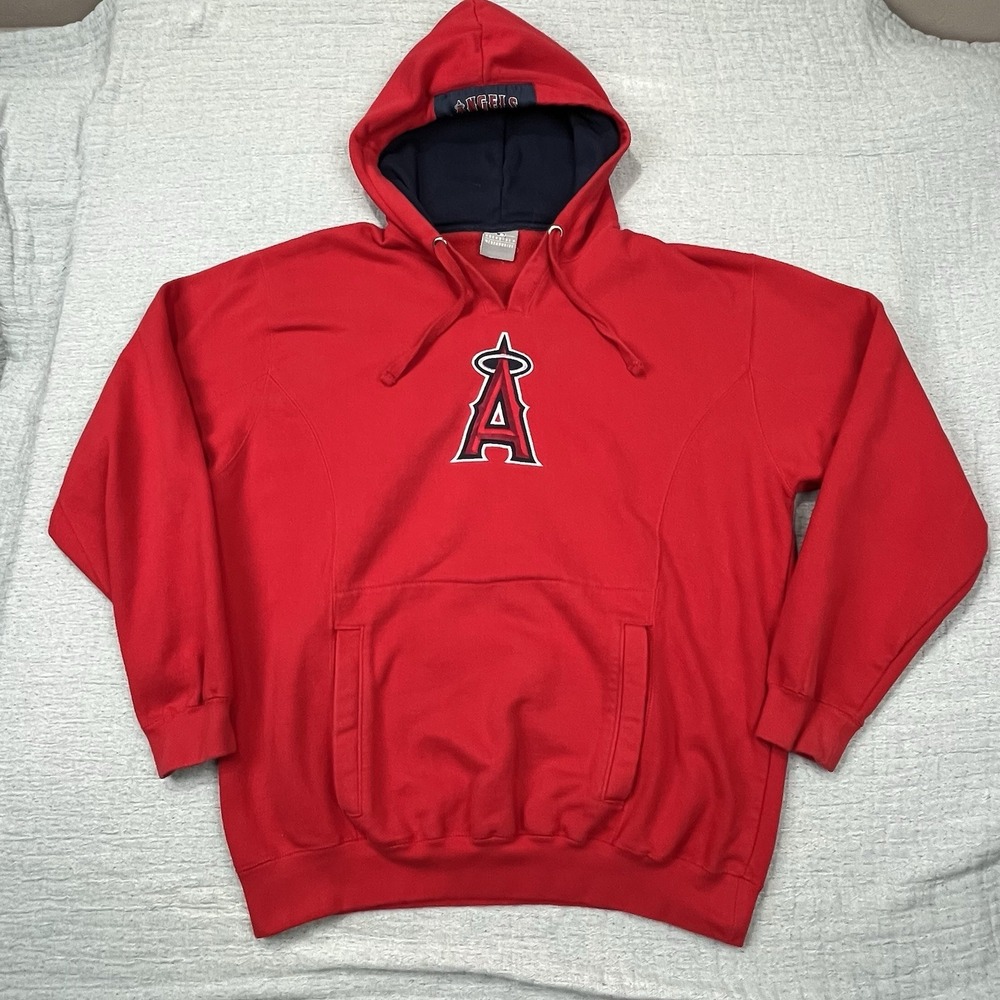 MLB Genuine Merchandise Los‎ Angeles Angels Large Pull Over Hoodie Performance
